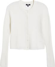 PAIGE Acqua Rib Cashmere Cardigan