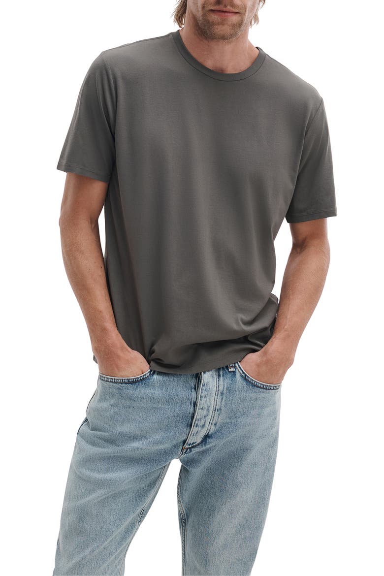 Classic Tech Jersey T-Shirt, Main, color, CHARCOAL GREEN