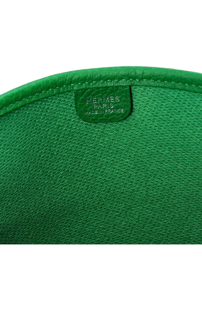 Pre-Owned Hermes Evelyne Bag Gen III Toile and Leather PM, Alternate, color, Green