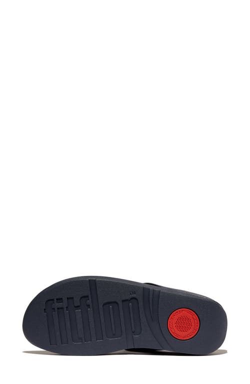 Fitflop Fino Platform Wedge Flip Flop In Midnight Navy