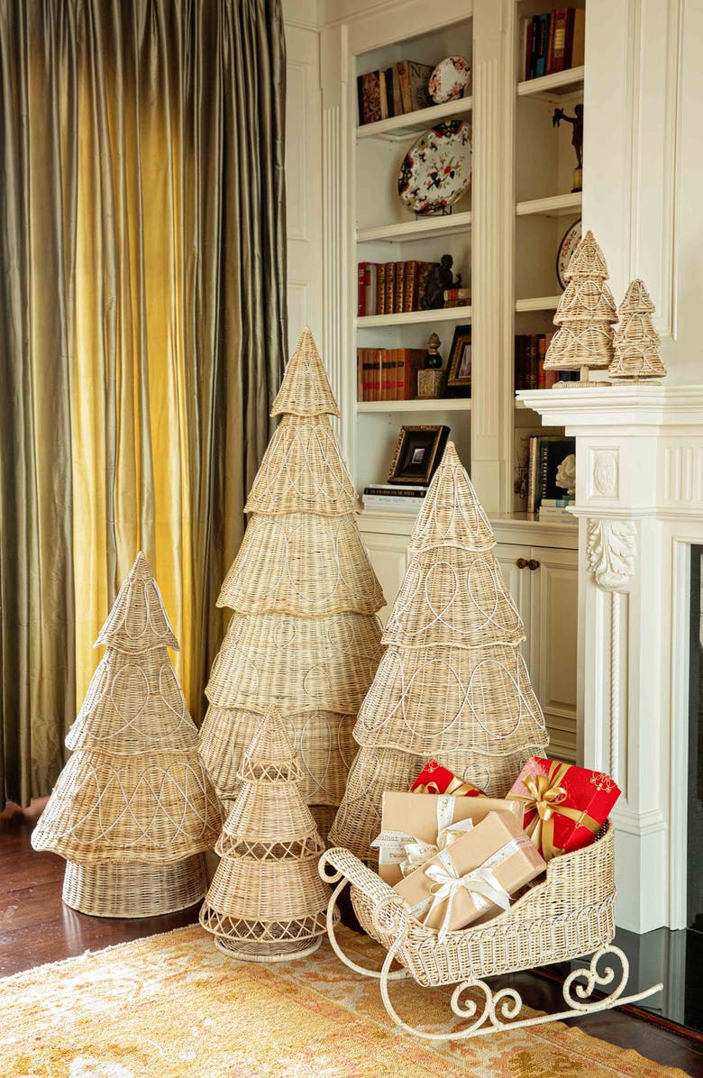 Juliska Provence Large Rattan Tree, Alternate, color, Whitewash