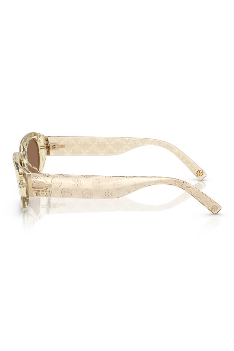 52mm Rectangular Sunglasses, Alternate, color, YELLOW