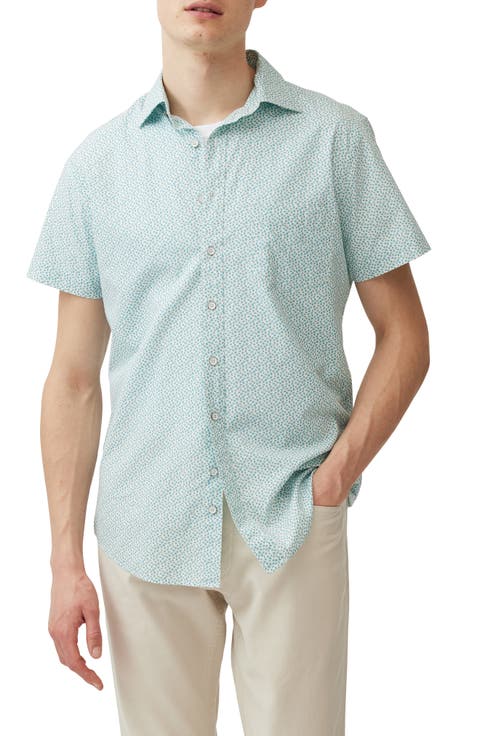 Grassy Hills Short Sleeve Button-Up Shirt