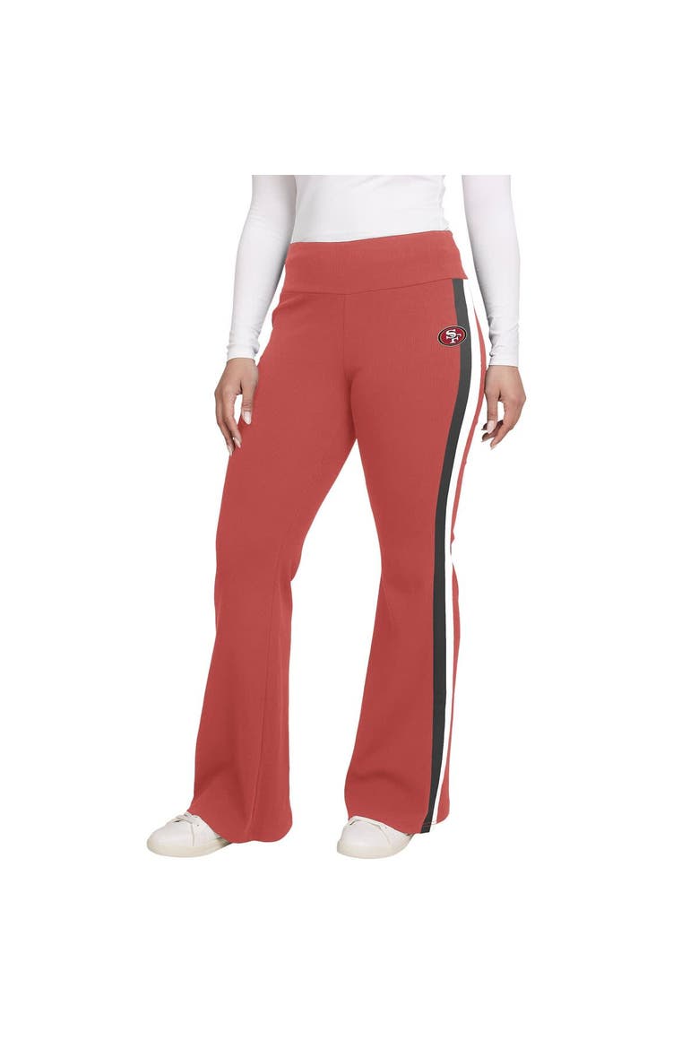 Women's WEAR by Erin Andrews Scarlet San Francisco 49ers Tri-Blend Yoga Pants, Alternate, color, Scarlet