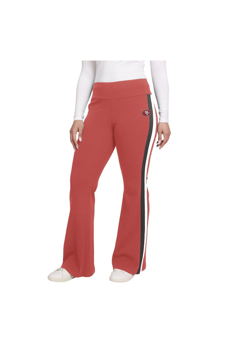 WEAR by Erin Andrews Women's WEAR by Erin Andrews Scarlet San Francisco 49ers Tri-Blend Yoga Pants, Alternate, color, Scarlet
