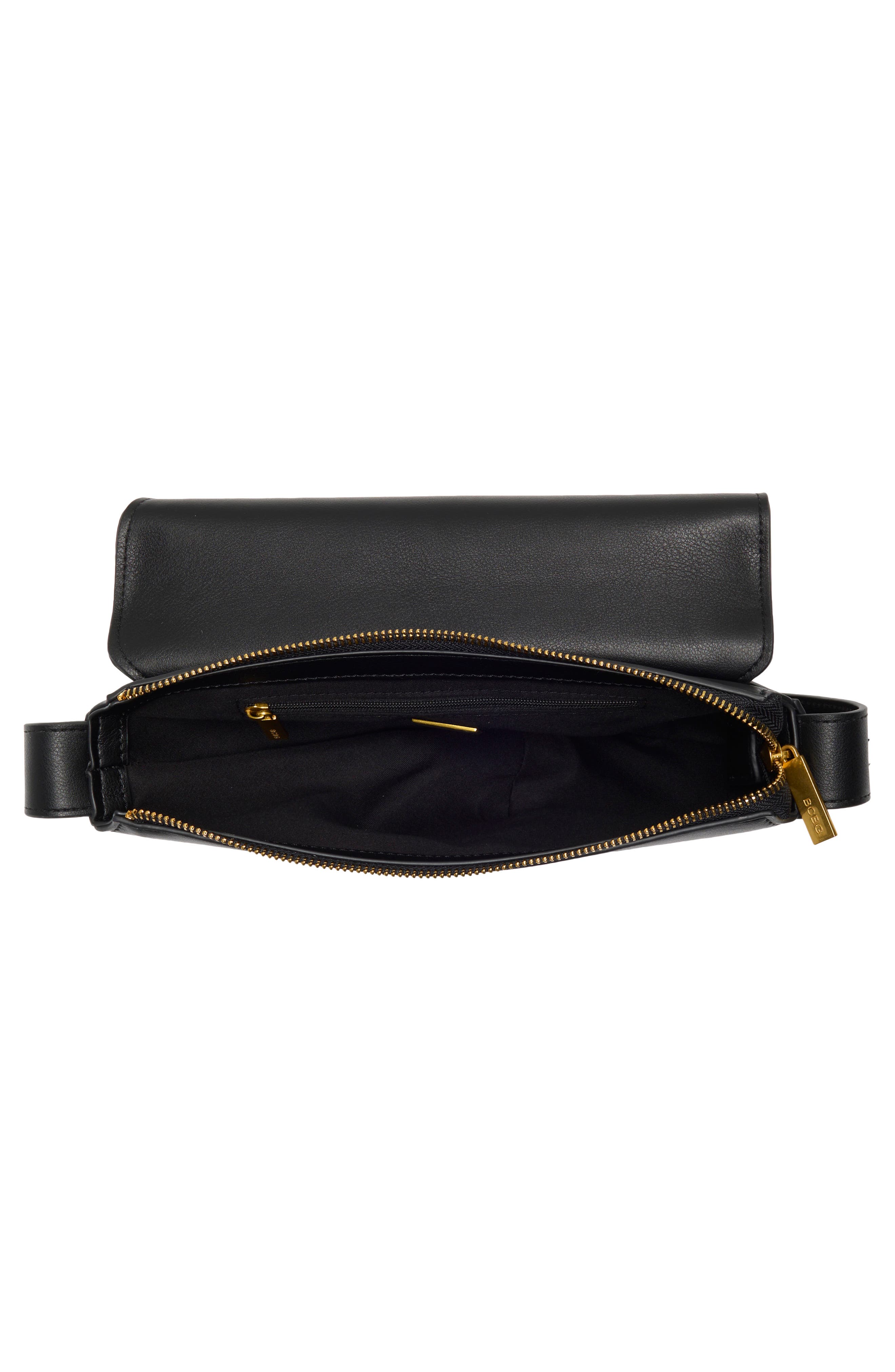 BCBG Asymmetric Crossbody Bag, Alternate, color, Black