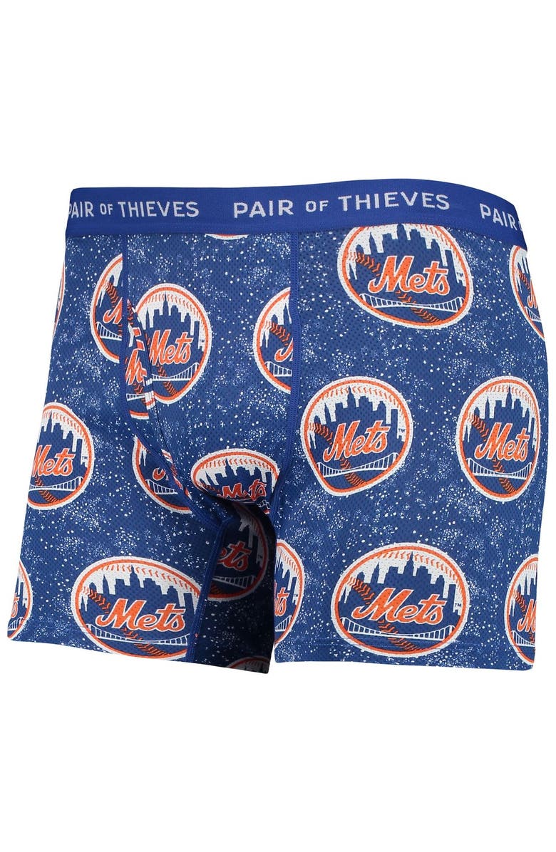 Pair of Thieves Men's Pair of Thieves Black/Royal New York Mets Super Fit 2-Pack Boxer Briefs Set, Alternate, color, Black