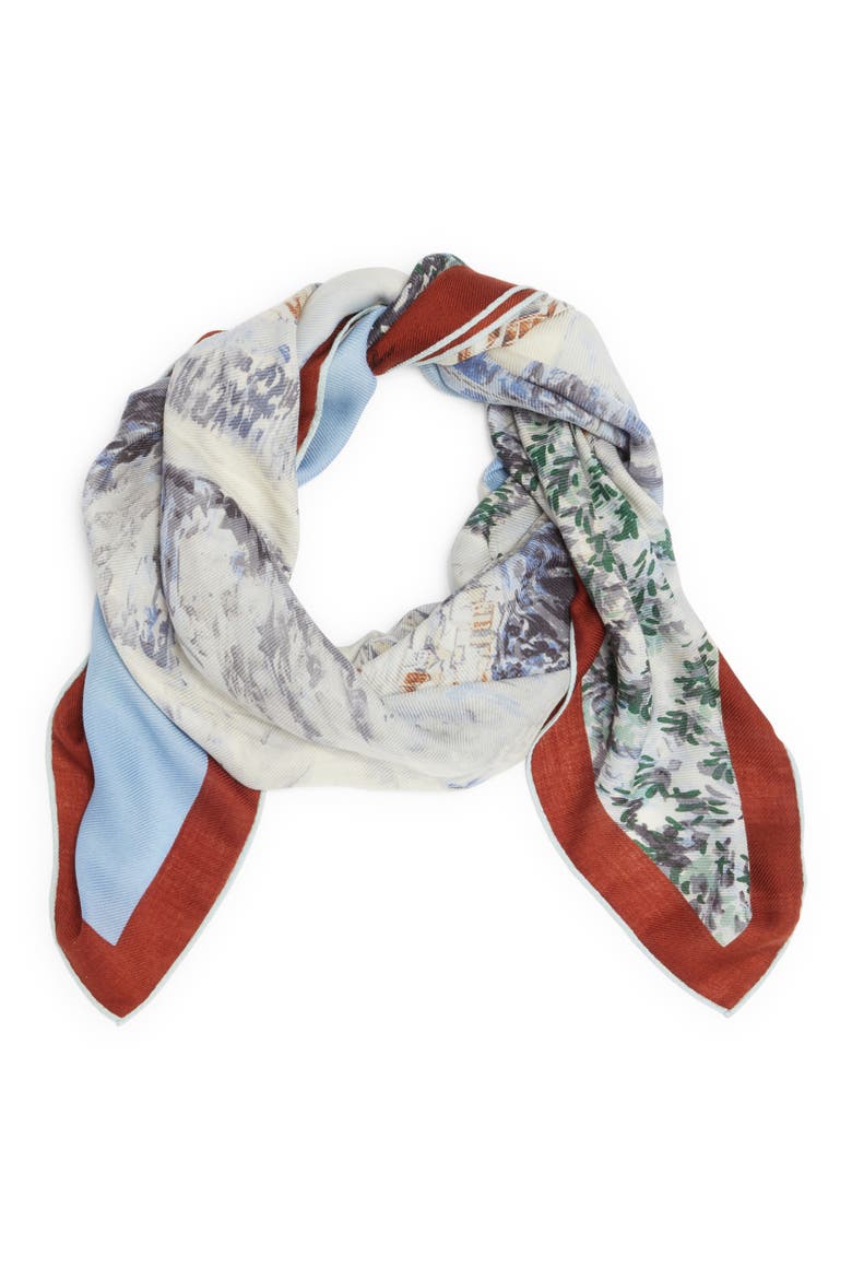 French Alps Cashmere & Silk Scarf, Alternate, color, ALPES FRANCAISES FANCY