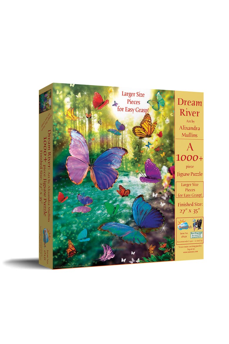 Dream River 1000 piece Jigsaw Puzzle for Adults Large Pieces, Main, color, Multicolor