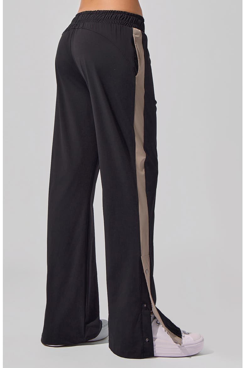 Alba Wide Leg Sweatpants, Alternate, color, BLACK