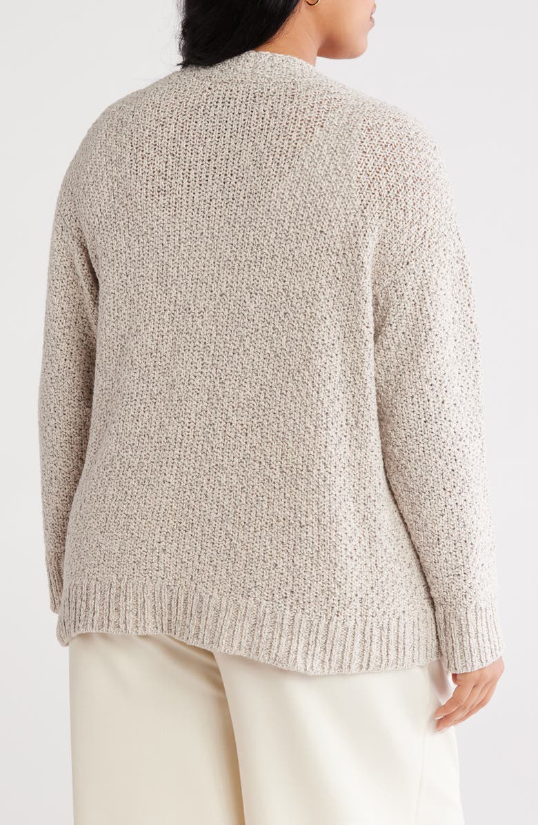 Eileen Fisher Open Front Organic Cotton Cardigan, Alternate, color, 