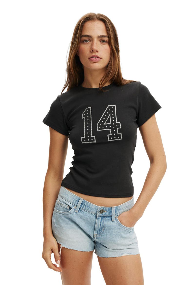 Micro Low Rise Denim Cutoff Shorts, Alternate, color, LAUREL BLUE RIP