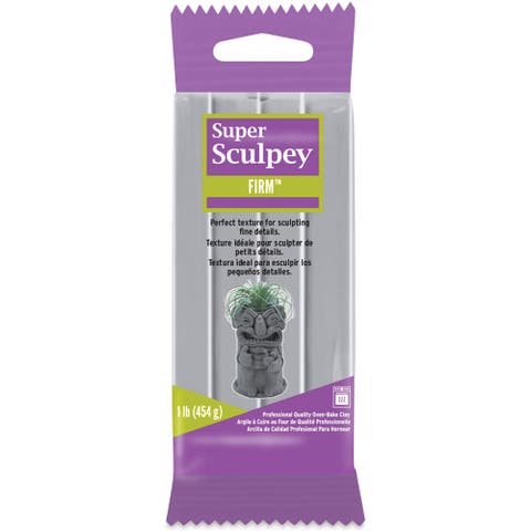 Super Sculpey Firm Clay Gray, 1lb Polymer