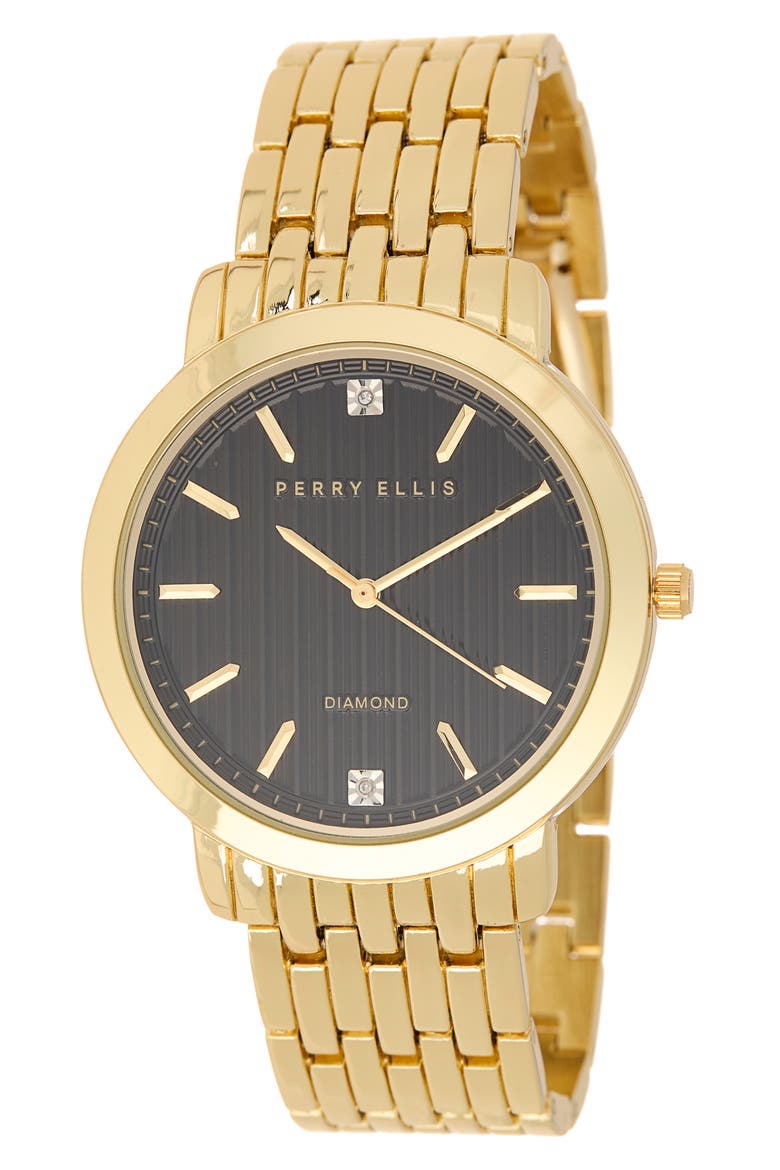 Slim Diamond Bracelet Watch, 41mm, Main, color, GOLD