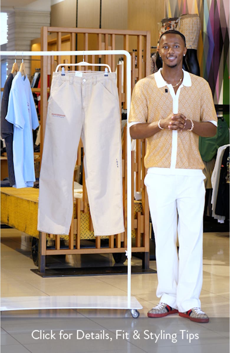 OG Single Knit Loose Organic Cotton Canvas Pants, sales video thumbnail