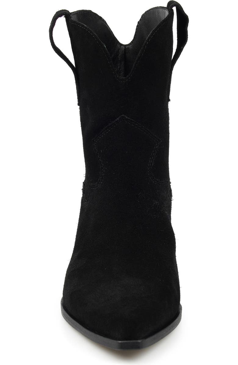 ZIGI Victoryy Pointed Toe Western Boot, Alternate, color, Black Suede