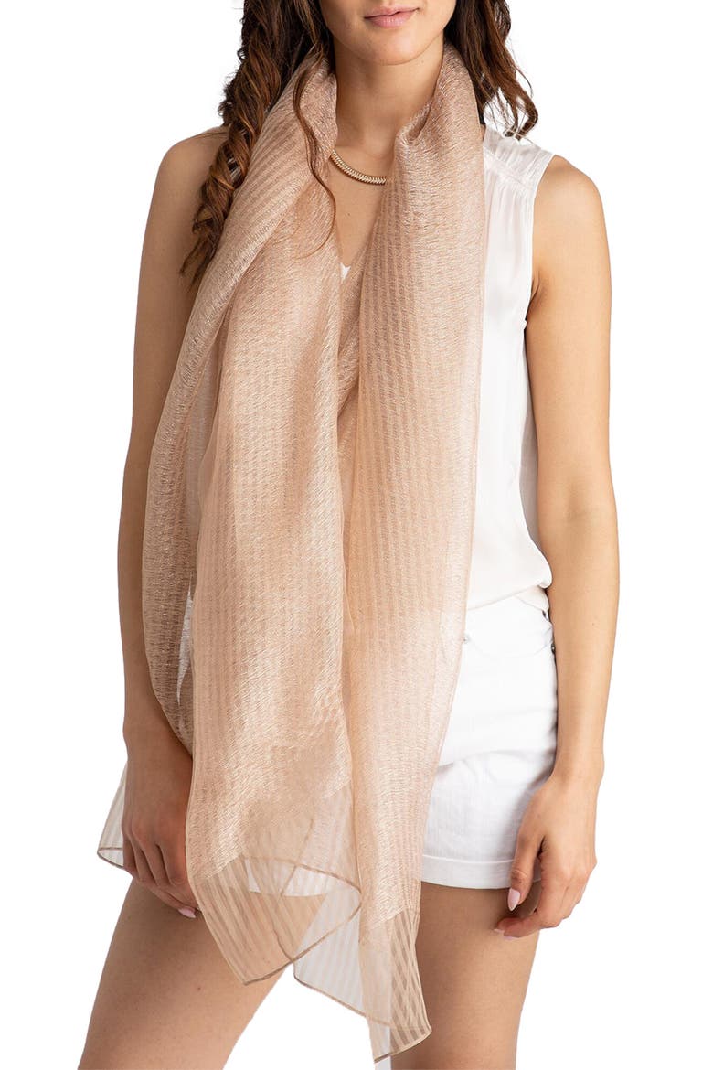 Sheer Social Wrap, Main, color, CHAMPAGNE