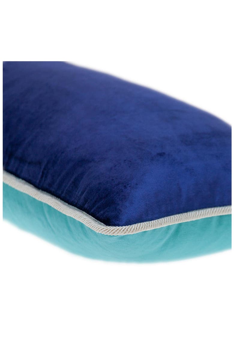 Maia Transitional Aqua Throw Pillow, Alternate, color, AQUA