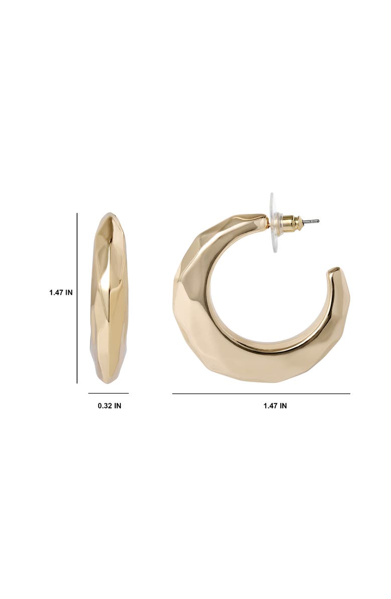 BCBG Gold-Tone Post Earrings, Alternate, color, Gold