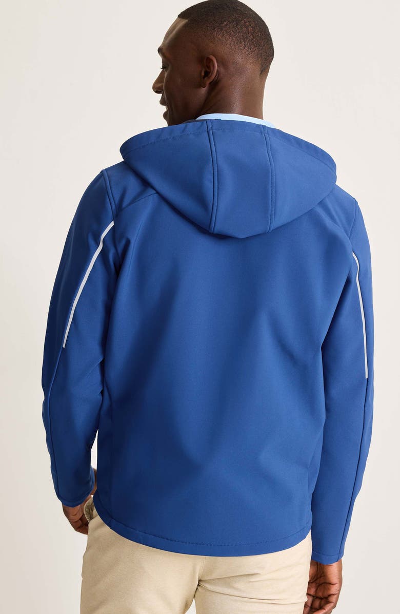 Tommy Bahama Melbourne Hooded Bonded Fleece Soft Shell Jacket, Alternate, color, Dark Cobalt