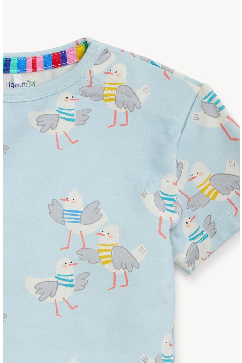 Kids' Gulls Wanna Have Fun Fitted Two-Piece Pajamas, Alternate, color, GULLS WANNA HAVE FUN