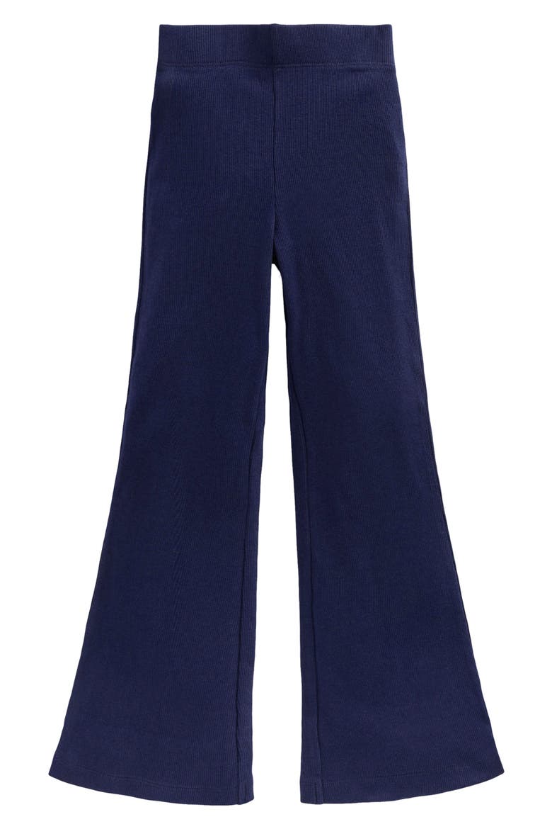 Kids' Ribbed Flared Leggings, Alternate, color, COLLEGE NAVY