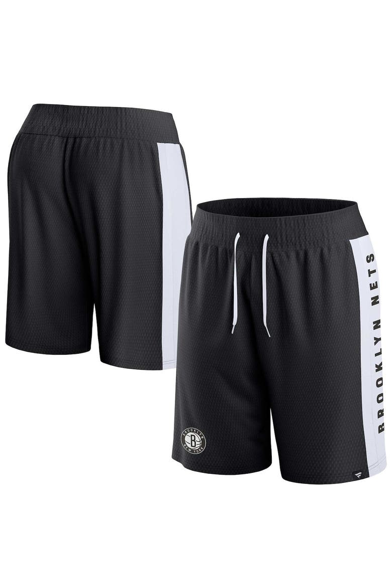 Men's Fanatics Branded Black Brooklyn Nets Referee Iconic Mesh Shorts, Main, color, Black