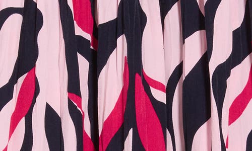 Adrianna Papell Leaf Print A-line Midi Skirt In Multi