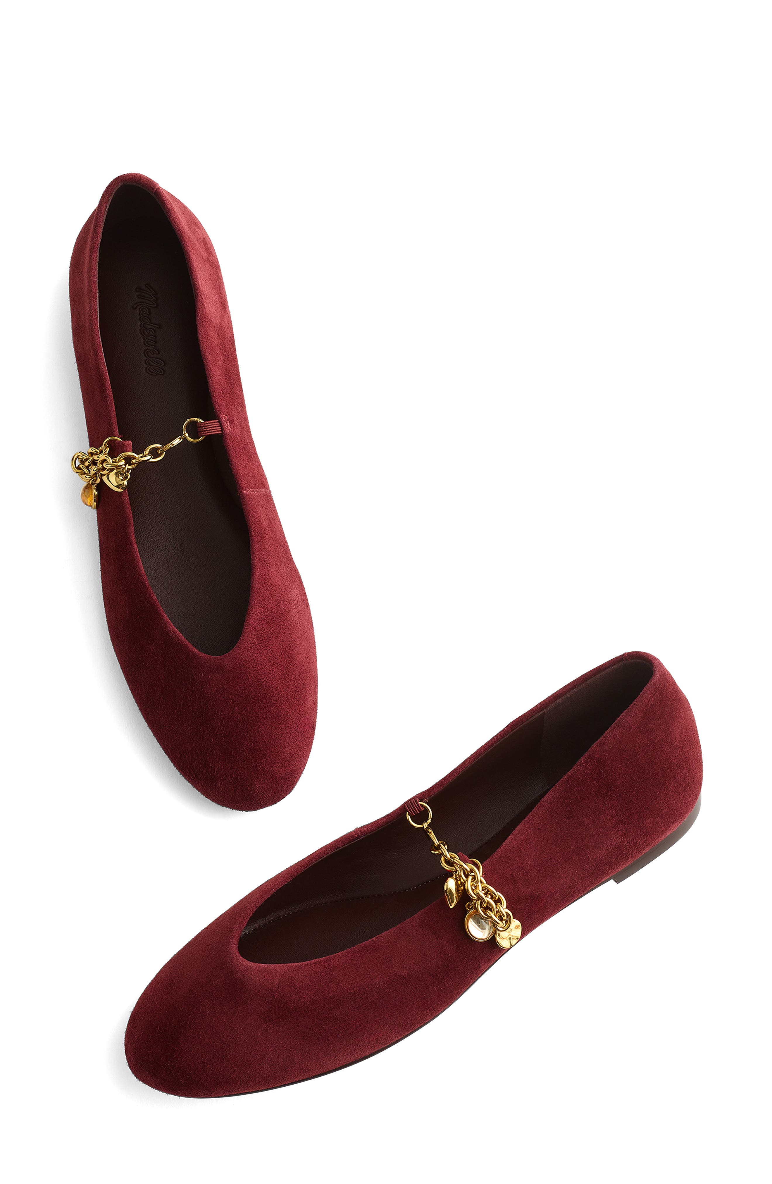Madewell The Remy Mary Jane Flat, Alternate, color, Sangria