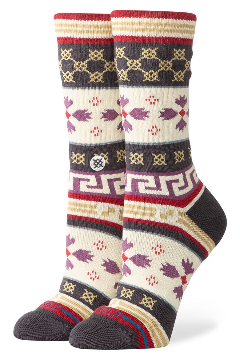 'Tis the Season Crew Socks, Main, color, IVORY