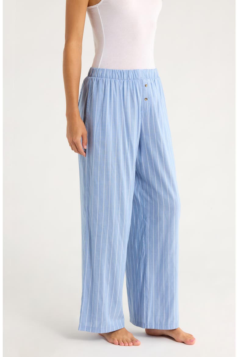 Hangout Stripe Pajama Pants, Alternate, color, CHAMBRAY STRIPE