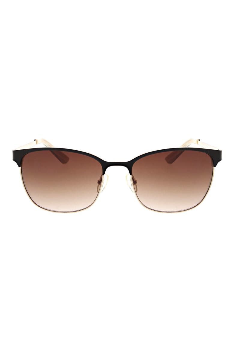 56mm Double Sunglasses, Main, color, SHINY GOLD W/MATTE BLACK