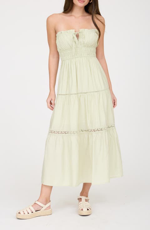 Strapless Midi Dress