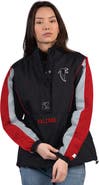 STARTER Women's Starter Black/Red Atlanta Falcons Thursday Night Gridiron Half-Zip Jacket