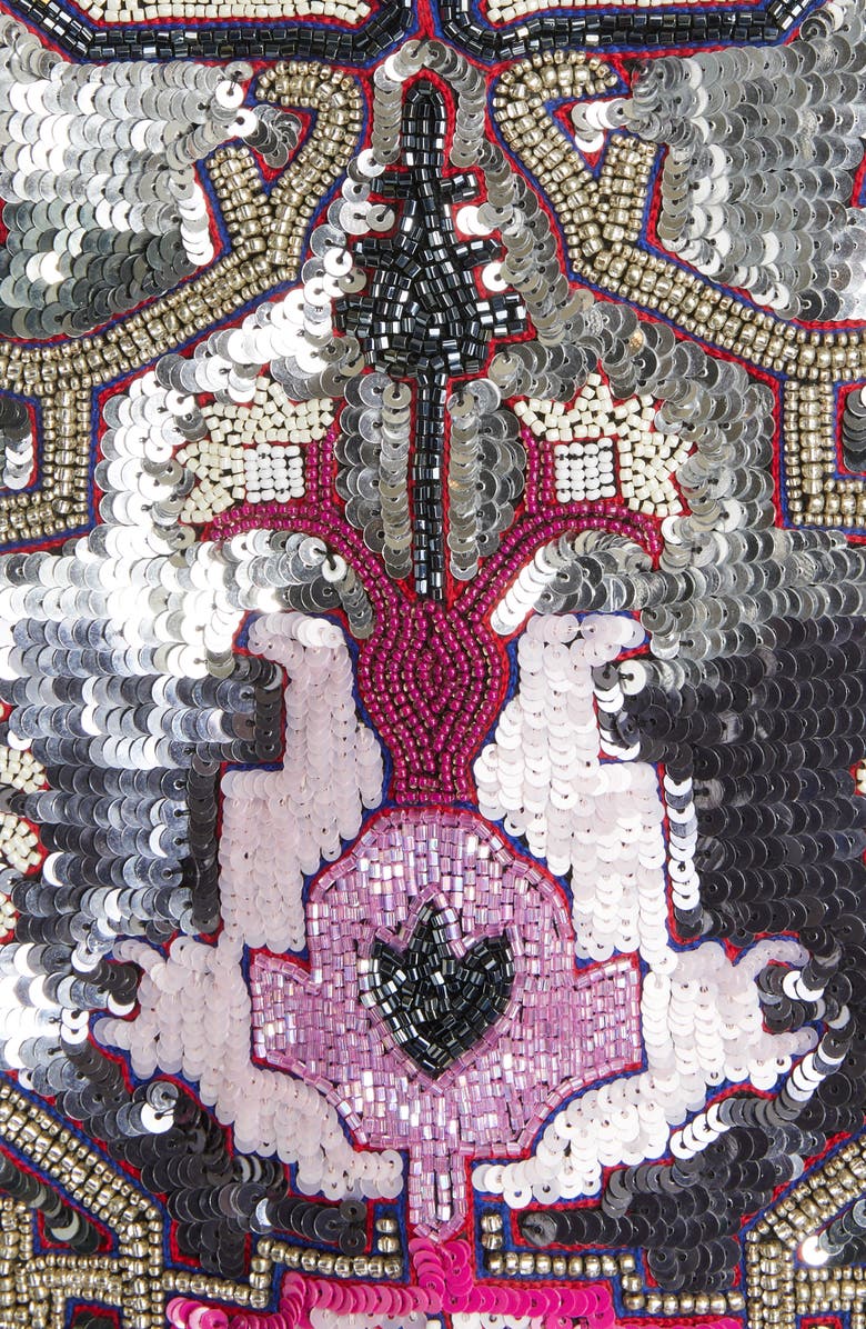 Isabel Marant Harmon Beaded Crop Jacket, Alternate, color, 