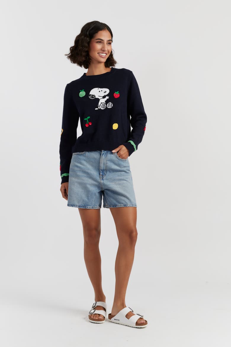 Fruity Snoopy Sweater, Alternate, color, Blue