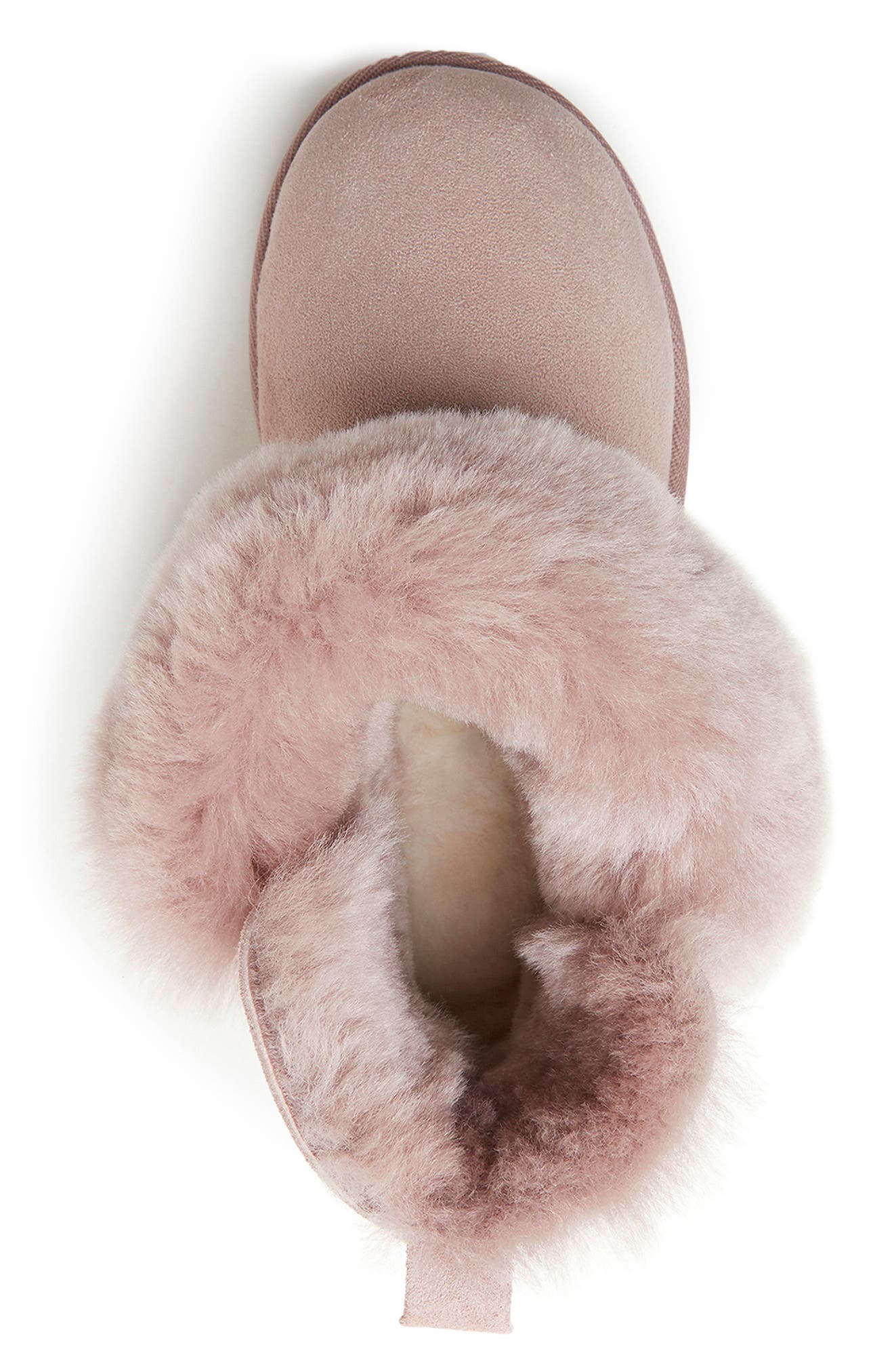Fireside Perth Genuine Shearling Foldover Boot, Alternate, color, DUSTY PINK