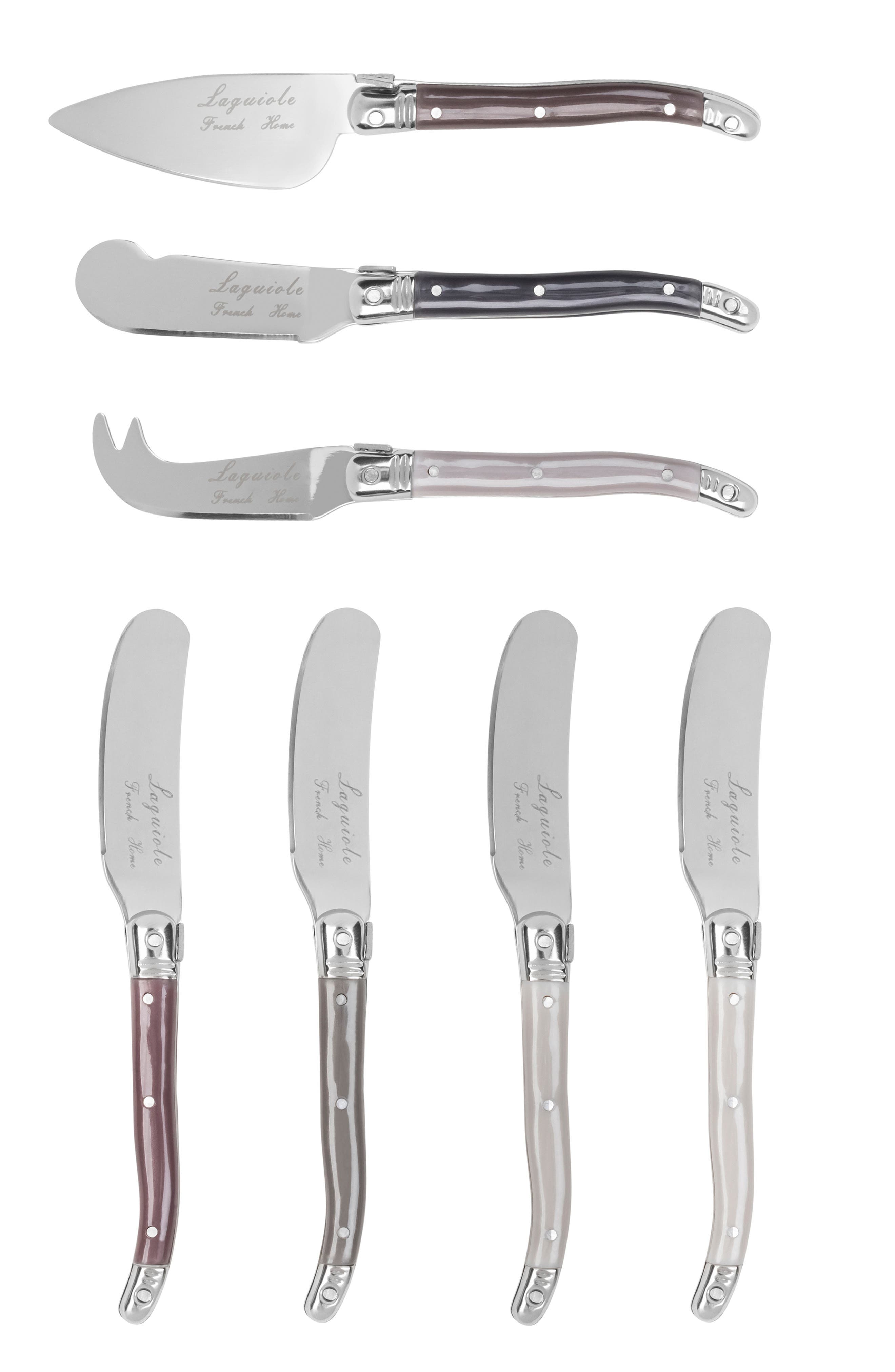 FRENCH HOME 7-Piece Laguiole Cheese Knives Set