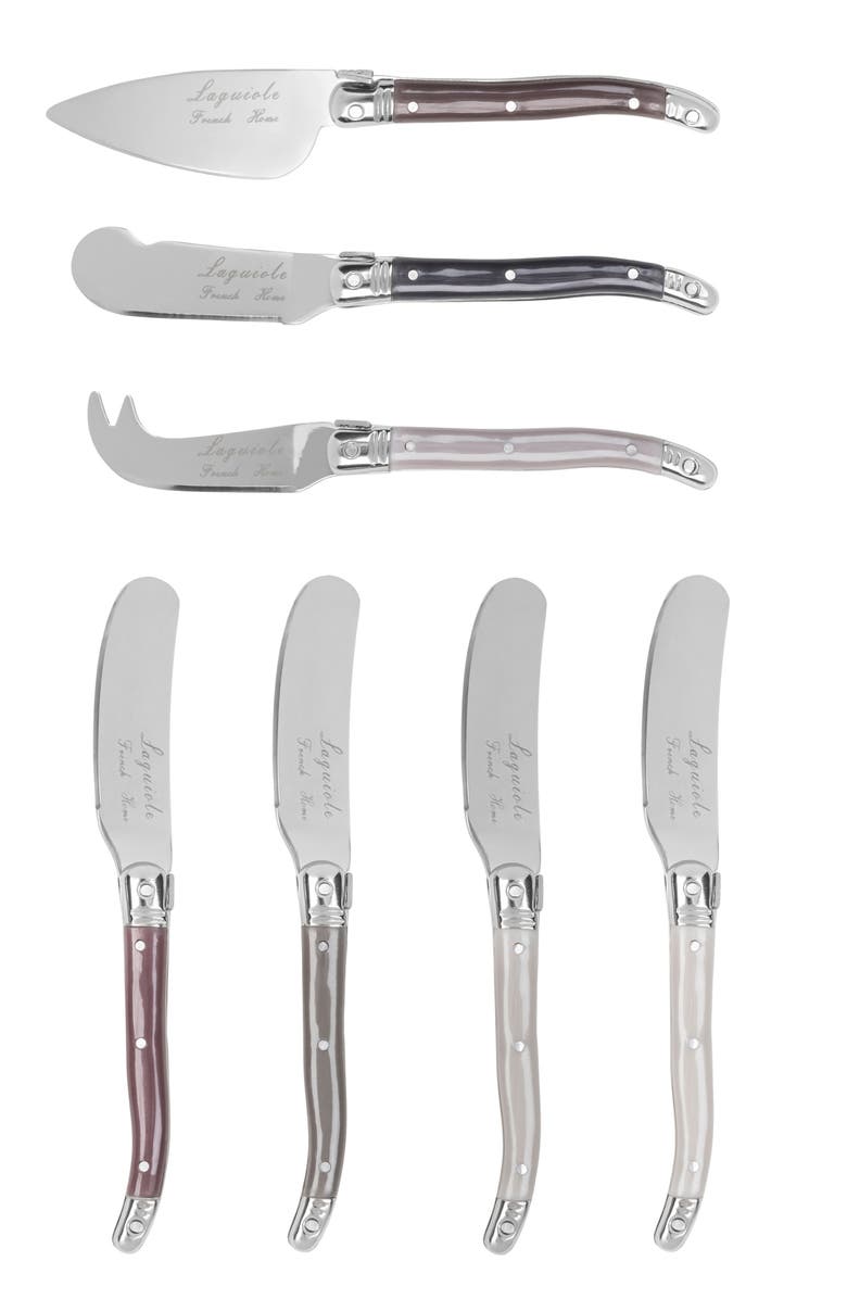 FRENCH HOME 7-Piece Laguiole Cheese Knives Set, Main, color, 