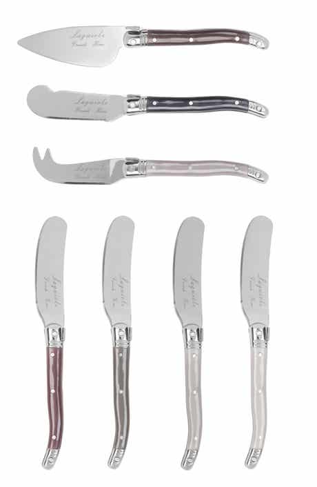 FRENCH HOME 7-Piece Laguiole Cheese Knives Set