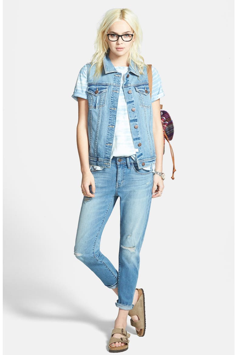 Treasure&Bond Slouchy Pocket Tee, Alternate, color, WASHED BLUE