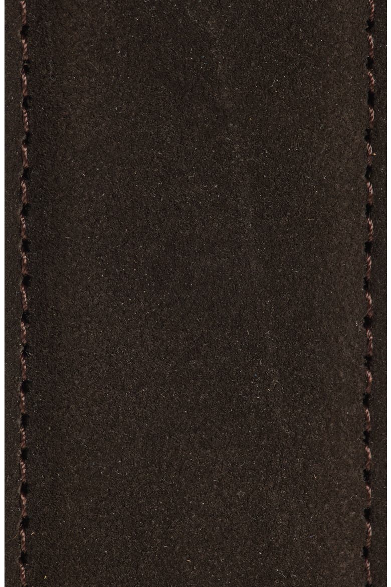 Suede Belt, Alternate, color, DARK BRN