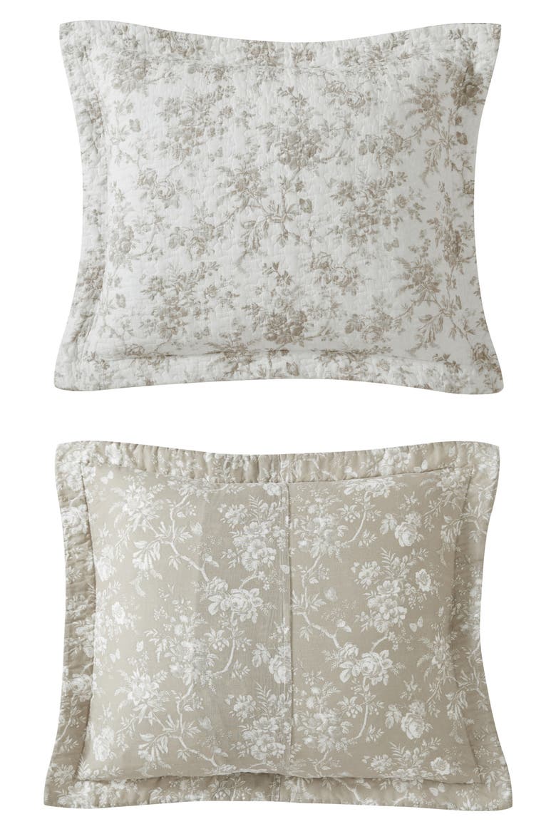 Walled Garden Quilt & Sham Set, Alternate, color, MOCHA