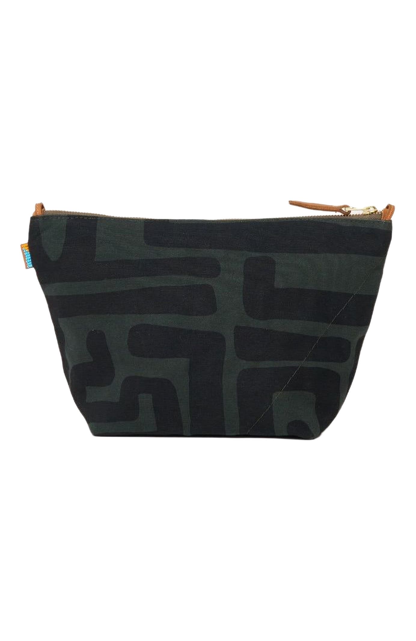 Ubuntu Life XLarge Convertible Pouch with Red Beaded Heart, Alternate, color, Safari Kuba