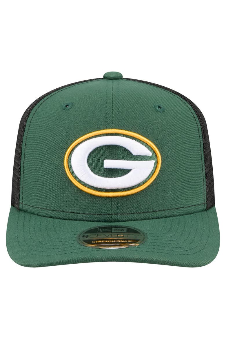 Men's New Era  Green Green Bay Packers 9SEVENTY Trucker Adjustable Hat, Alternate, color, Green