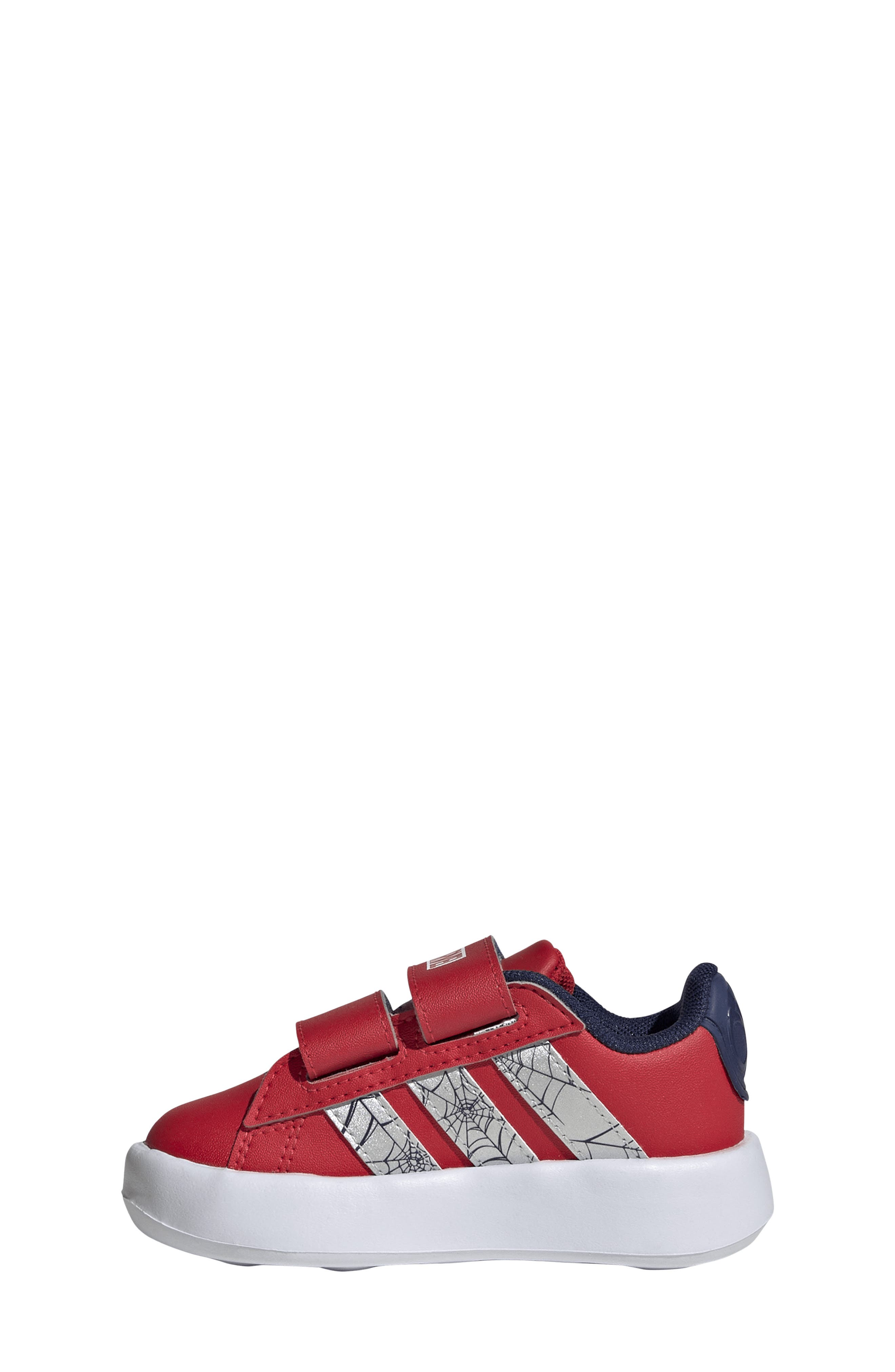 Kids' Marvel Grand Court Spider-Man Sneaker, Alternate, color, RUBY/ SILVER/ DARK BLUE