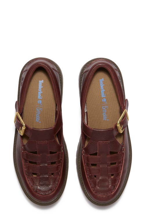 Timberland Stone Street Platform Buckle Loafer In Burgundy