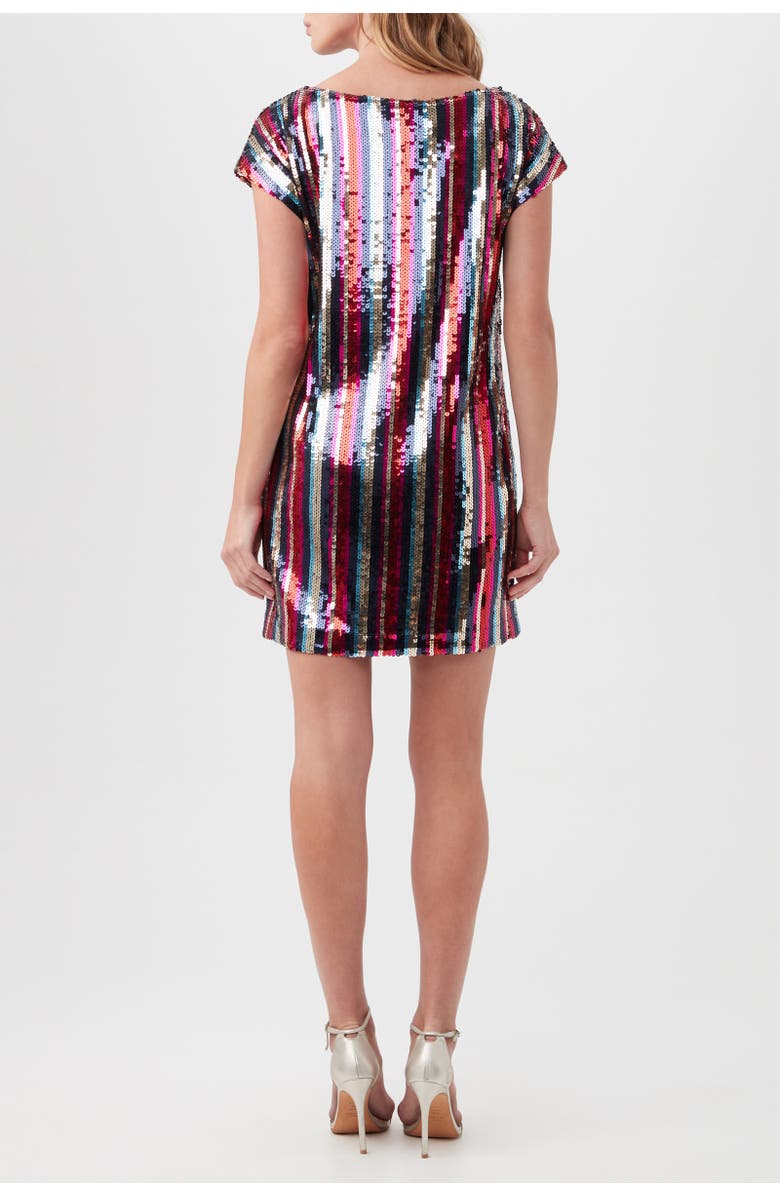 Trina Turk Breene Embroidered Sequin Shift Dress in Multi, Alternate, color, Multi