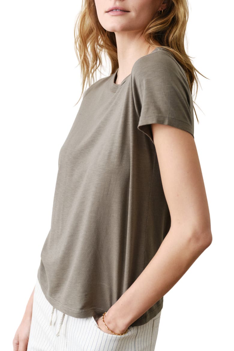 Tried & True Crewneck T-Shirt, Alternate, color, FADED OLIVE