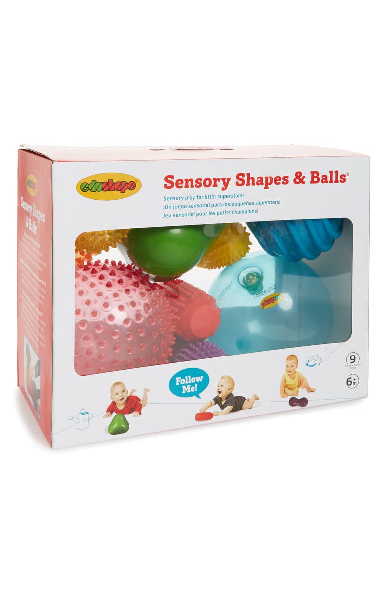 Edushape Sensory Shapes & Balls 9-Piece Toy Set, Main, color,